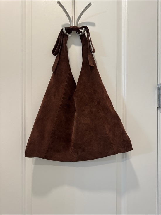 Dolce Vita Handbags - Dolce Vita Brown Suede Shoulder Hobo Bag